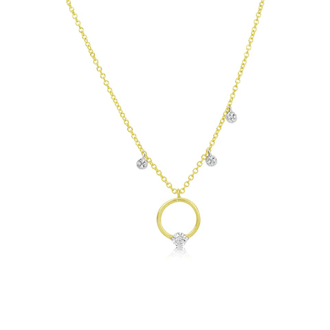 Meira t necklace n12579 diamond circle necklace