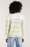 Z Supply Yuna striped long sleeve sweatshirt xs,s,m,l