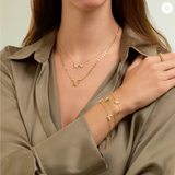 Women's bracelet butterfly with mother of pearl SG33463MPV
