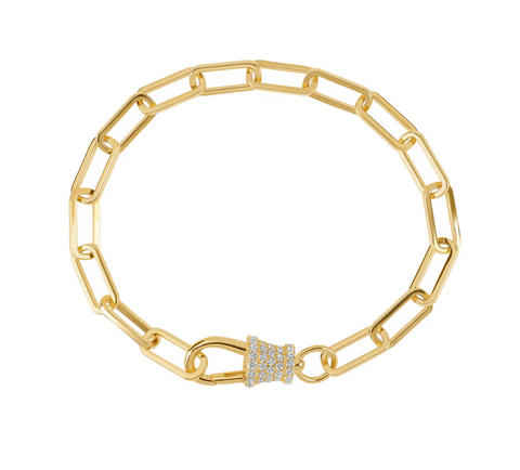 Women's bracelet paper clip link bracelet SG33468V