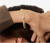 Women's tennis bracelet cubic 14k over sterling .925 SG33469V