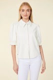 Dolce Cabo faux leather top 75497 white