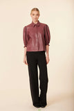 Dolce Cabo elastic cuff s/s top 75497 currant