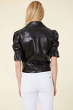 Dolce cabo faux leather double zip jacket 75705