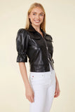 Dolce cabo faux leather double zip jacket 75705