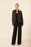 Dolce Cabo 75735 laser cut jacket/top brown and black