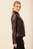 Dolce Cabo 75735 laser cut jacket/top brown and black