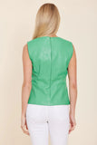 Dolce Cabo faux leather top 75873 two colors