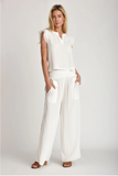 Muche et Muchette Mazzy wide leg pant white one size