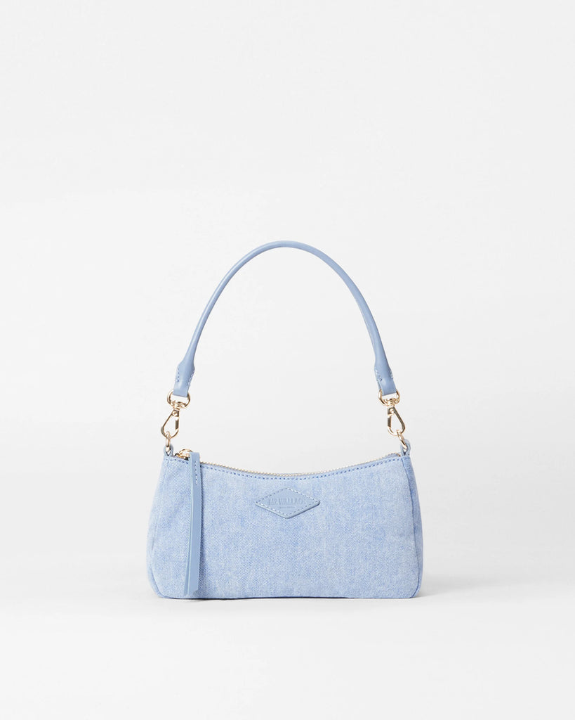 MZ Wallace Chelsea shoulder mini 1786b2221 true light denim