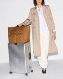 MZ Wallace large metro travel tote cognac
