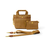 Think Royln Escape handbag 10004DR dune raffia 2 bags in one