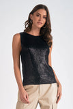 Elan tank top swf11340 silver and black