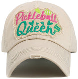 Pickle ball hat  washed vintage hat