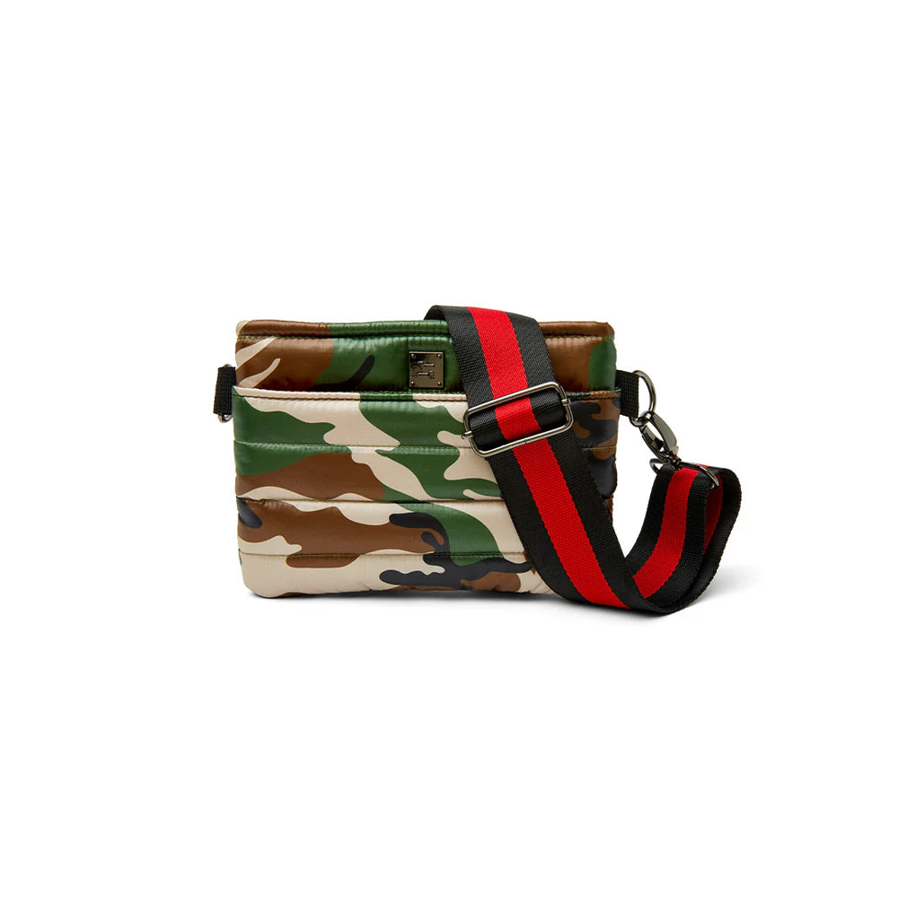 Think Royln Bum Bag crossbody camo and pearl latte