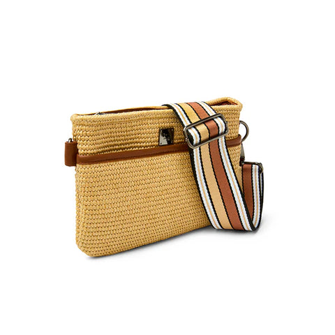 Think Royln raffia bum bag 9708drs
