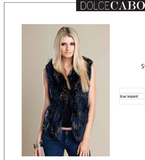 Dolce Cabo fur vest # 4545 4 colors