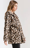 Z Supply the leopard sherpa tedddy bear coat zj193136