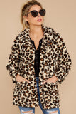 Z Supply the leopard sherpa tedddy bear coat zj193136