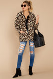 Z Supply the leopard sherpa tedddy bear coat zj193136