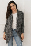 Dolce Cabo crop faux fur jacket grey multi 71815