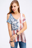 Urban X women's American flag tee shirt uts2263r