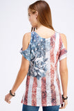 Urban X women's American flag tee shirt uts2263r