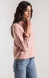 Z Supply soft spun skimmer mock neck mauve blush zt194193